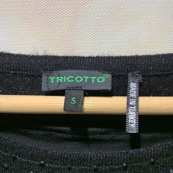 Tricotto black fringe dress - Picture 3 of 4